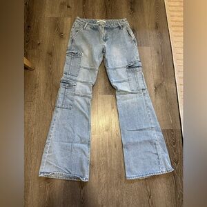 PACSUN Light Blue Cargo Jeans size 27